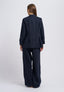 Pantalone con cintura in velluto - BLU