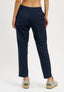 Pantalone sigaretta mano lana - BLU