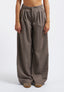 Pantalone ampio in pied de poule - CAMMELLO