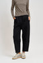 Pantalone balloon in punto roma - NERO