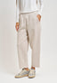 Pantalone balloon in punto roma - BEIGE