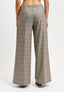 Pantalone con elastico pied de poule - BLU