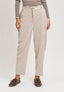 Pantalone cavallo sceso in ciniglia - AVORIO