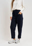 Pantalone cavallo sceso in ciniglia - BLU