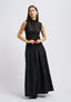 Pantalone gonna in taffetà - NERO