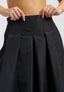 Pantalone gonna in taffetà - NERO