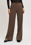 Pantalone palazzo due bottoni - NOCCIOLA