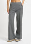 Pantalone palazzo jacquard spinato - GRIGIO MEDIO