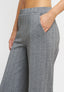 Pantalone palazzo jacquard spinato - GRIGIO MEDIO