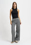 Pantalone palazzo jacquard spinato - GRIGIO MEDIO