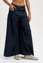 Pantalone jeans gamba ampia - BLU