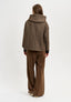 Pantalone con laccio e banda laterale - TABACCO