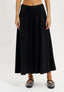 Pantalone gonna doppio tencell - NERO