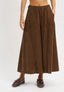 Pantalone gonna doppio tencell - TABACCO