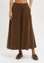 Pantalone gonna doppio tencell - TABACCO