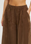 Pantalone gonna doppio tencell - TABACCO
