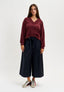 Pantalone gonna con laccio - BLU
