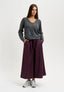 Pantalone gonna con laccio - BORDEAUX