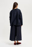 Pantalone gonna in jeans con laccio - BLU