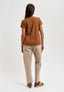 Pantalone elastico retro - BEIGE