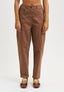 Pantalone elastico retro - TABACCO