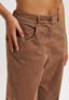 Pantalone elastico retro - TABACCO