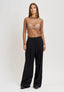 Pantalone palazzo mano lana - NERO