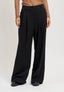 Pantalone palazzo mano lana - NERO
