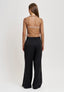 Pantalone palazzo mano lana - NERO