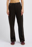 Pantalone mano lana con nervatura - MARRONE