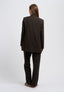 Pantalone mano lana con nervatura - MARRONE