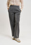 Pantalone mano lana con nervatura - GRIGIO MEDIO