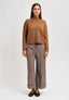 Pantalone in galles con risvolto - BEIGE