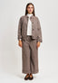 Pantalone in galles con risvolto - BEIGE