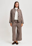 Pantalone in galles con risvolto - BEIGE
