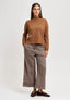 Pantalone in galles con risvolto - BEIGE