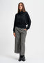 Pantalone in galles con risvolto - GRIGIO MEDIO