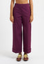 Pantalone con balza in punto milano - BORDEAUX