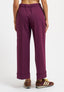 Pantalone con balza in punto milano - BORDEAUX