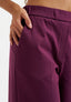 Pantalone con balza in punto milano - BORDEAUX