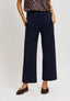Pantalone in punto milano con tasche retro - BLU