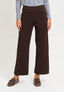 Pantalone in punto milano con tasche retro - MARRONE
