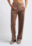 Straight-leg twill trousers - CAMEL