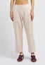 Pantalone punto milano con pince - AVORIO