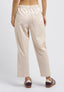 Pantalone punto milano con pince - AVORIO