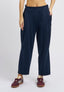 Pantalone punto milano con pince - BLU