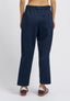 Pantalone punto milano con pince - BLU