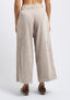 Pantalone in velluto crop con pinces - AVORIO