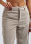 Pantalone sigaretta in velluto - AVORIO