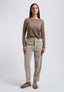 Pantalone sigaretta in velluto - AVORIO